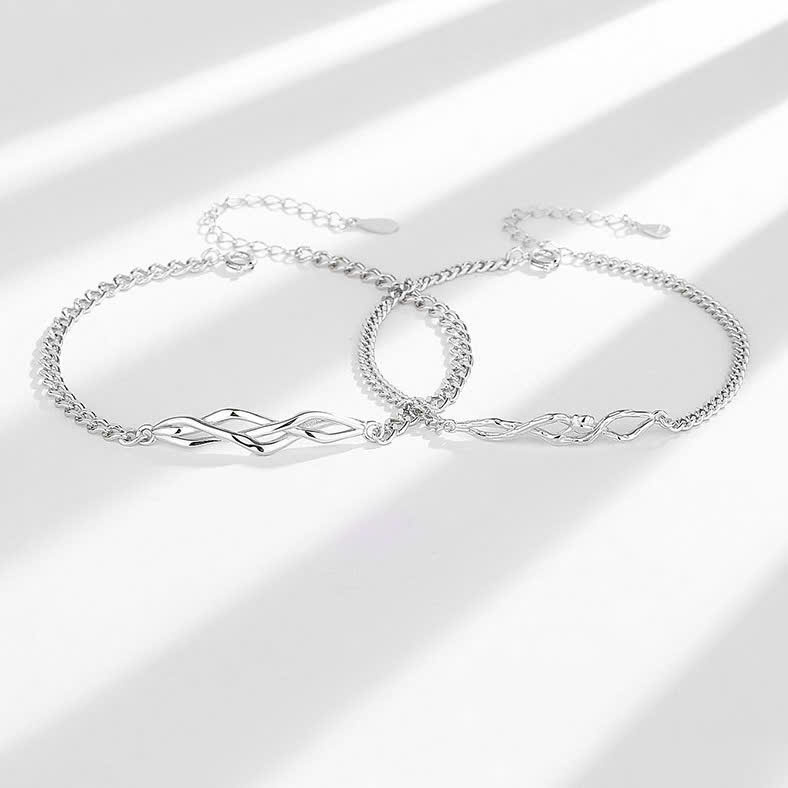 Vòng tay đôi Bạc 925 phủ Bạch kim cao cấp The Guard CIGNO - Ảnh 3