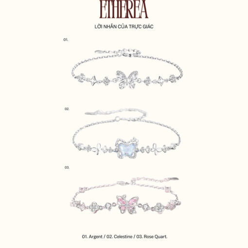 Alternative view of Vòng tay nữ Bạc 925 phủ Bạch kim cao cấp Etherea Argent CIGNO