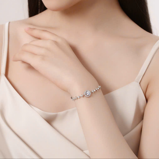 Alternative view of Vòng tay đá quý thiên nhiên Moissanite Bloometh Sun CIGNO