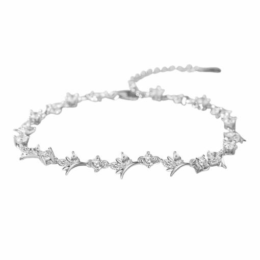 Vòng tay nữ Bạc 925 phủ Bạch kim cao cấp New Era CIGNO