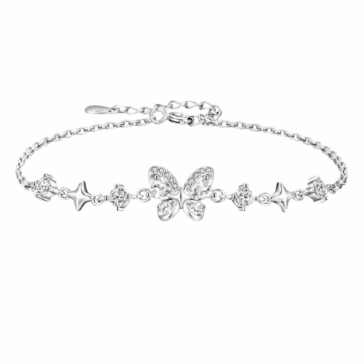 Vòng tay nữ Bạc 925 phủ Bạch kim cao cấp Etherea Argent CIGNO