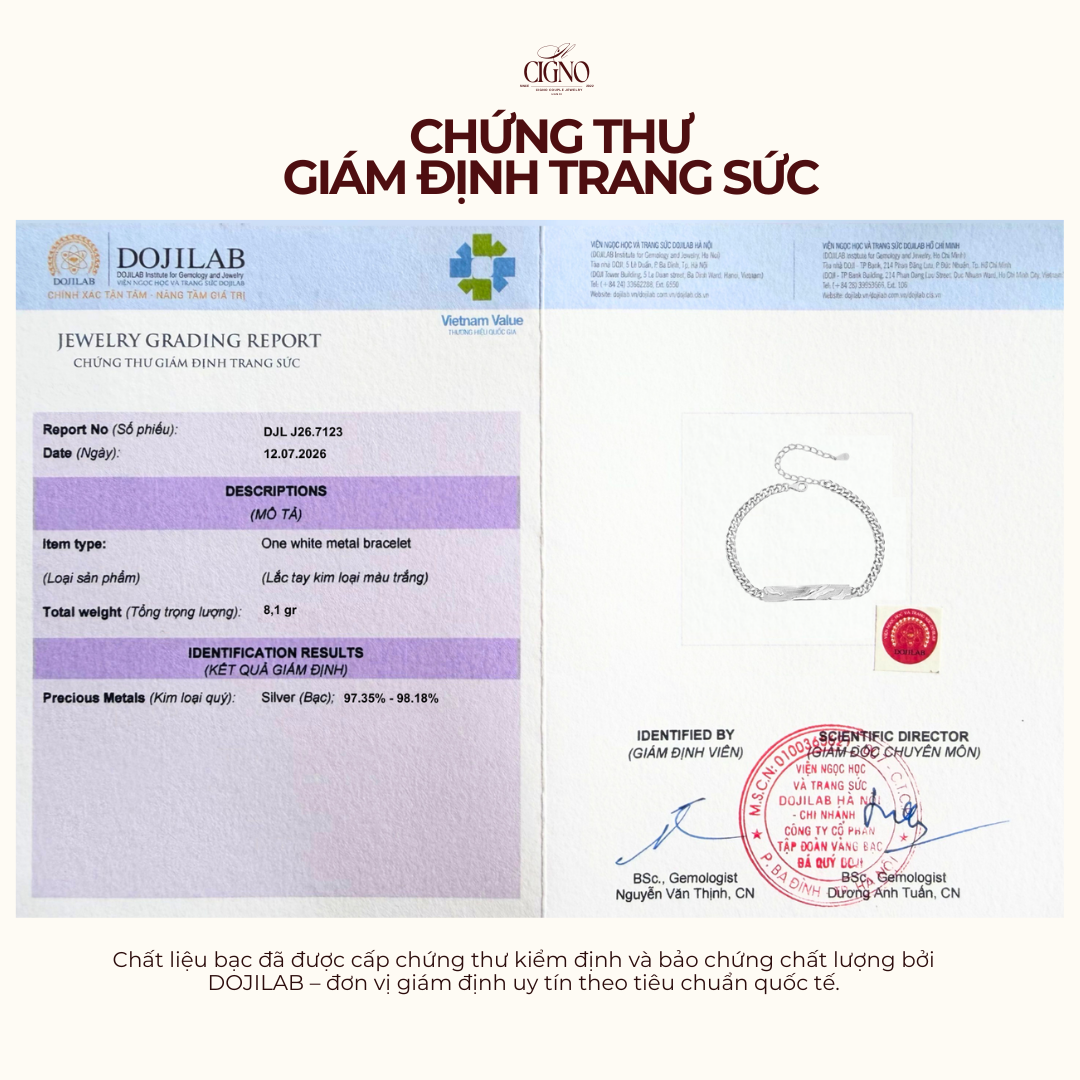 Vòng tay Eric - Aquamarine Realm Collection CIGNO - Ảnh 4