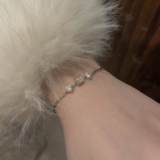 Alternative view of Vòng tay Bạc 925 phủ Bạch kim cao cấp Bloometh Me CIGNO