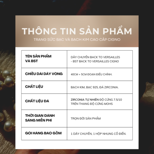 Alternative view of BST Back to Versailles - Dây chuyền Back to Versailles CIGNO