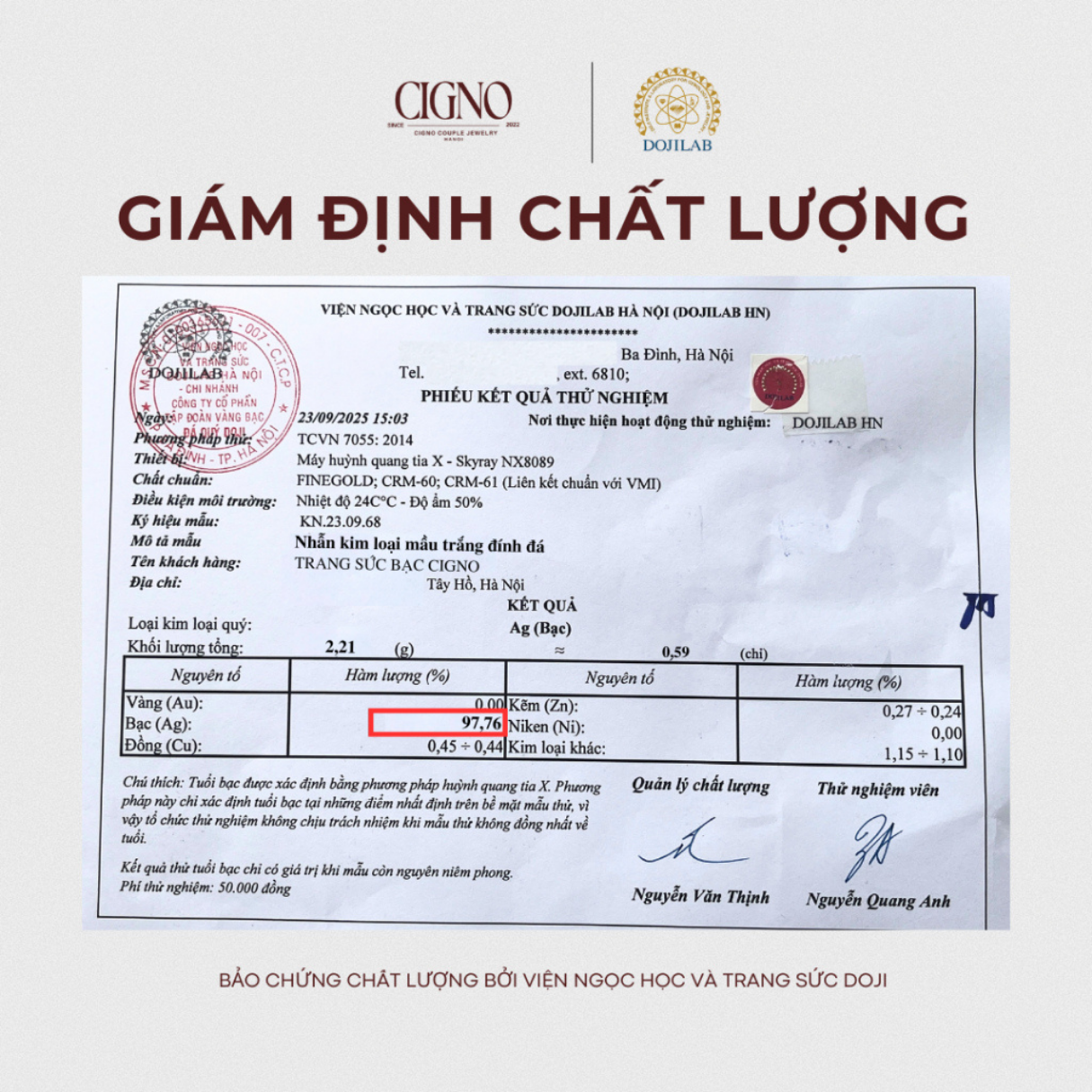 Nhẫn đôi Bạc 925 phủ Bạch kim cao cấp Tie The Knot CIGNO - Ảnh 12