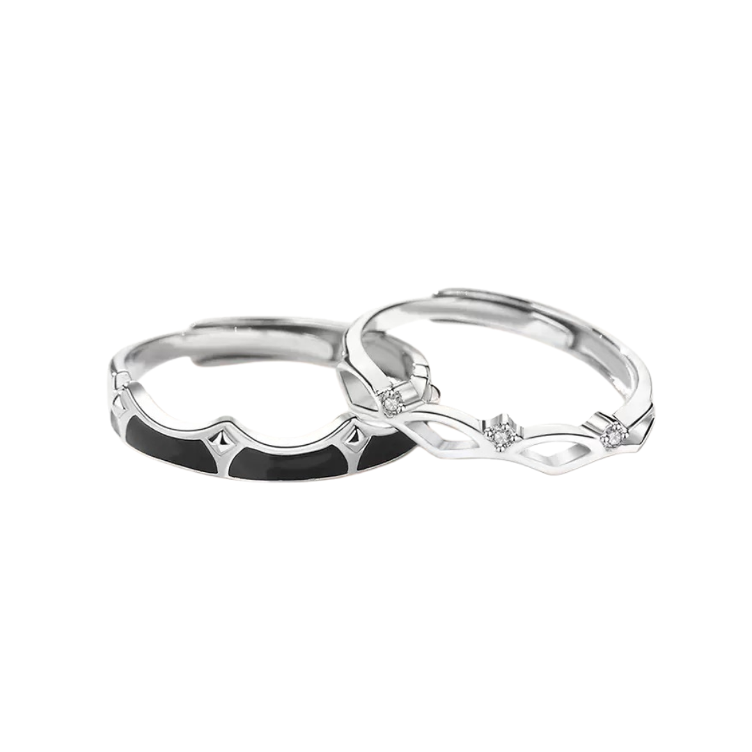 BST Eternal Promise - Nhẫn đôi Bạc 925 phủ Bạch kim cao cấp Endless CIGNO