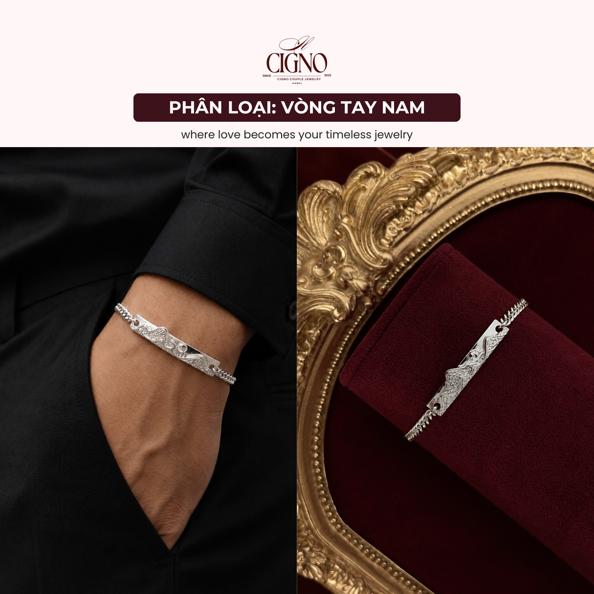 Vòng tay đôi Bạc 925 phủ Bạch kim cao cấp Is-Ra-El CIGNO - Lunaris Vale Version - Ảnh 6