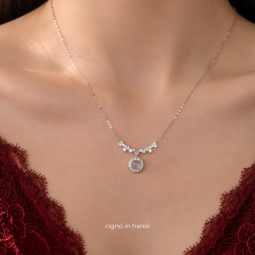 Alternative view of CIGNO – Dây chuyền Bạch kim & Bạc 925 La Lune CIGNO – BST Back to Versailles