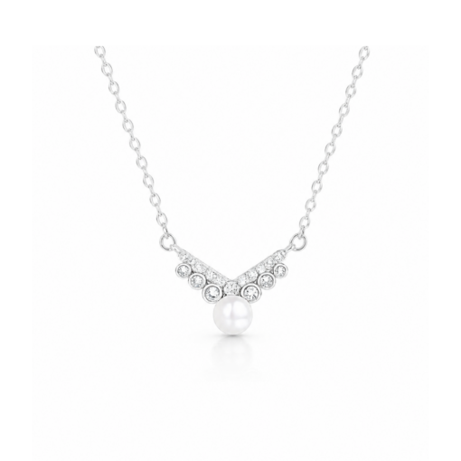 CIGNO – Dây chuyền Bạch kim & Bạc 925 Blanche CIGNO – BST Back to Versailles