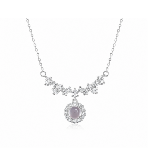 CIGNO – Dây chuyền Bạch kim & Bạc 925 La Lune CIGNO – BST Back to Versailles