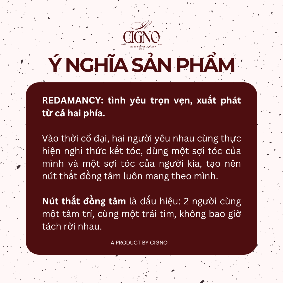 |BẠC 925| Nhẫn đôi Bạc 925 phủ Bạch kim cao cấp Redamancy Golden CIGNO - Ảnh 3